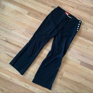Anthropologie Black Linen Pants